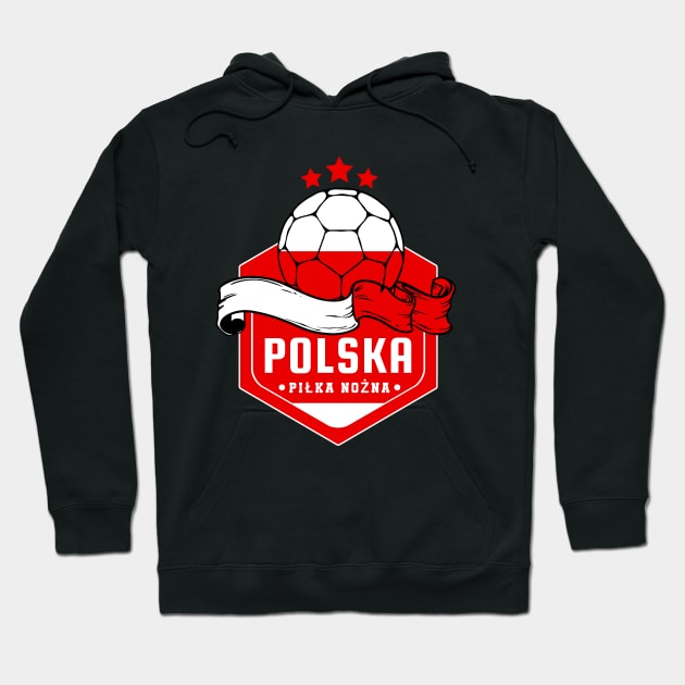 Polska Football Hoodie by footballomatic